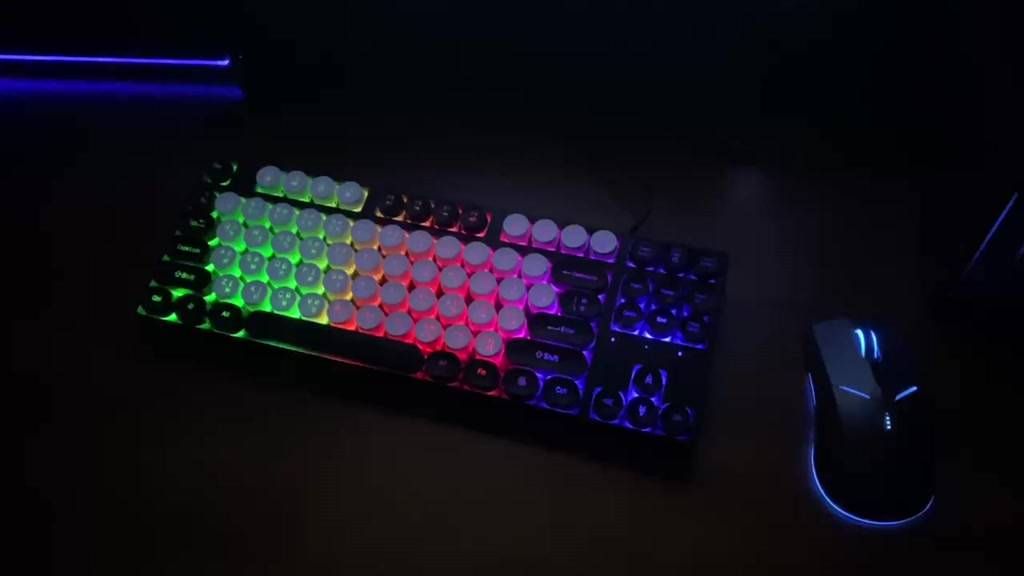 สปอตสินค้า-dk100-rgb-punk-keyboard-gaming-แป้นพิมพ์ไทย-อังกฤษ-ไทย-คีย์บอร์ดเกมมิ่ง-คีบอร์ด-tkl-keyboard-คีบอร์ดเกมมิ่ง