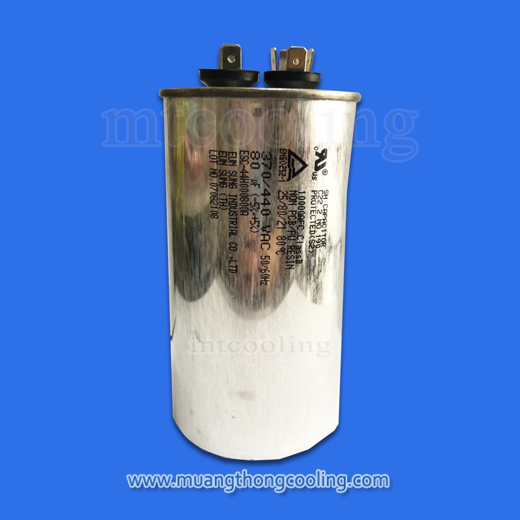 รันคาปาซิเตอร์-capacitor-แคปรัน-รันนิ่งแอร์-ขนาด-80-uf-5-ไฟ-370-440-vac-50-60hz