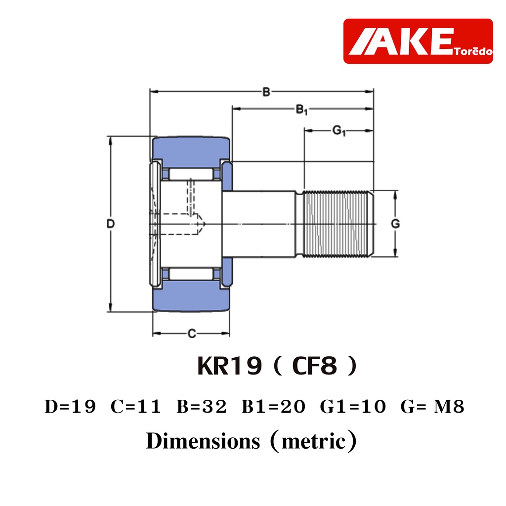 kr19-cf8-แคมลูกกลิ้งเข็ม-cam-follower-needle-roller-bearings-kr19pp-cf8uu