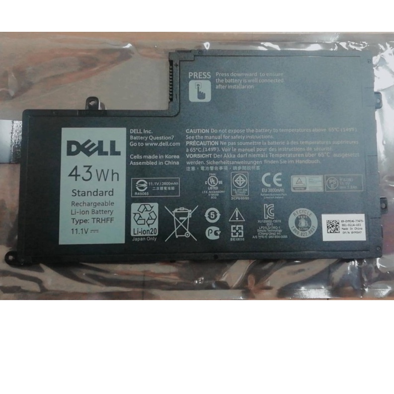 Battery Dell TRHFF 43Wh สำหรับ Dell Latitude 3450 3550 Inspiron 5447 ...