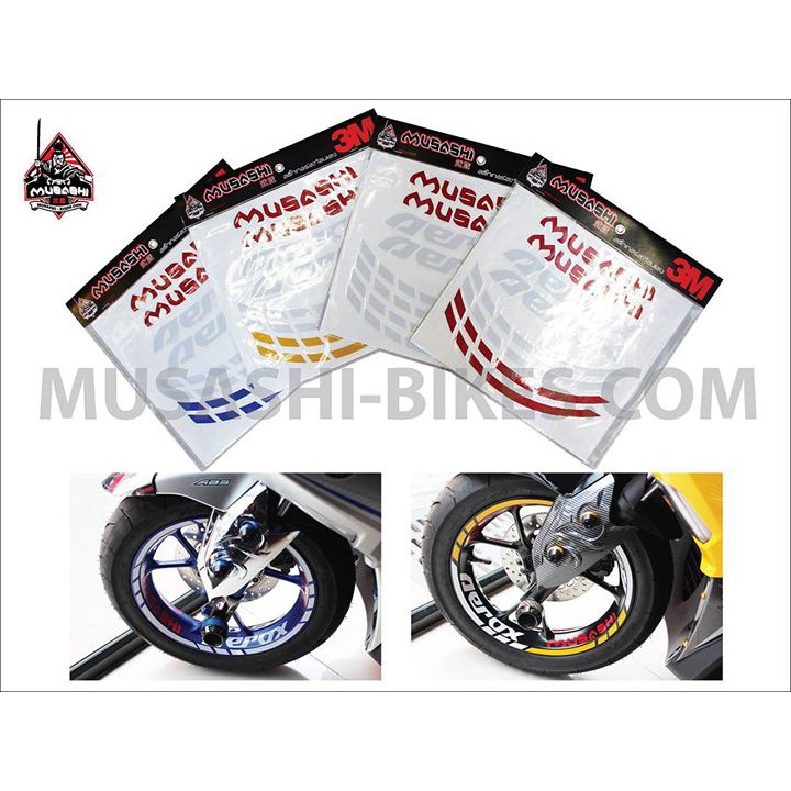 Aerox Wheel Sticker Rim Stiker Musashi for Yamaha Aerox 155 | Shopee ...