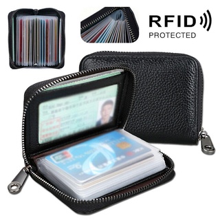 กระเป๋าสตางค์ หนัง ขนาดเล็ก 22 ช่อง สําหรับใส่บัตรเครดิต นามบัตร RFID