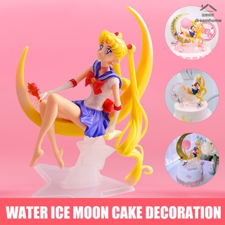 ฟิกเกอร์ Sailor Moon Cake ของเล่นสําหรับตกแต่งเค้กวันเกิดคริสต์มาส