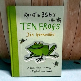 หนังสือปกแข็ง Ten Frogs Dix gvenouilles มือสอง