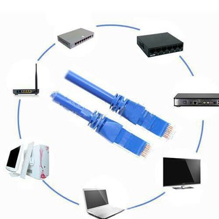 ภาพขนาดย่อของภาพหน้าปกสินค้าDtech สายแลน Cat5 Network Wire Lan Cable Plug Connector รุ่น CU081 ยาว 5 เมตร for Mac, Computer, PC, Router, Modem จากร้าน dtech_official บน Shopee ภาพที่ 3