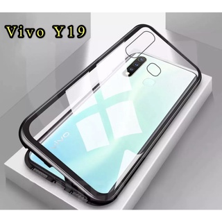 Case Vivo Y19 เคสวีโว่ วาย19 เคส Vivo Y19 เคสแม่เหล็ก ไม่มีกระจกด้านหน้า เคสประกบ360 Magnetic Case 360 degree เคสมือถือ