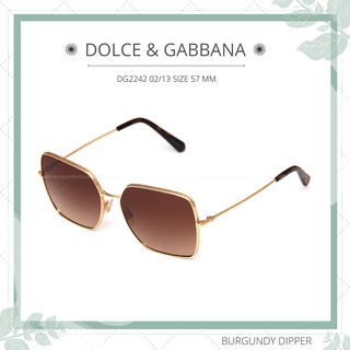 แว่นกันแดด DOLCE & GABBANA : DG2242 02/13 SIZE 57 MM.