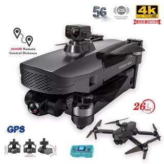 Drone【SG908 MAX】โดรน SG908 MAX  โดรน3แกนกล้อง4K 5G Wifi GPS FPV โดรนมืออาชีพ50X คอปเตอร์สี่ใบพัดพับได้ระยะทาง3กม.