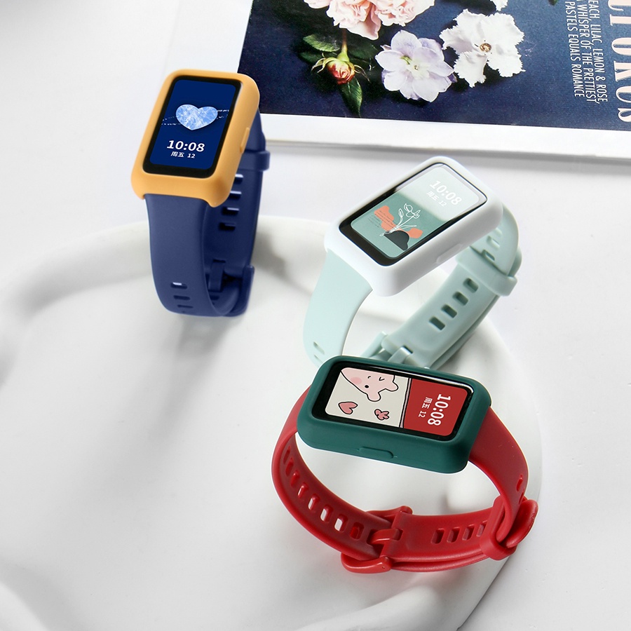 ภาพหน้าปกสินค้าสายนาฬิกาข้อมือซิลิโคน TPU แบบนิ่ม เป็นมิตรกับผิว สําหรับ Huawei band 7
