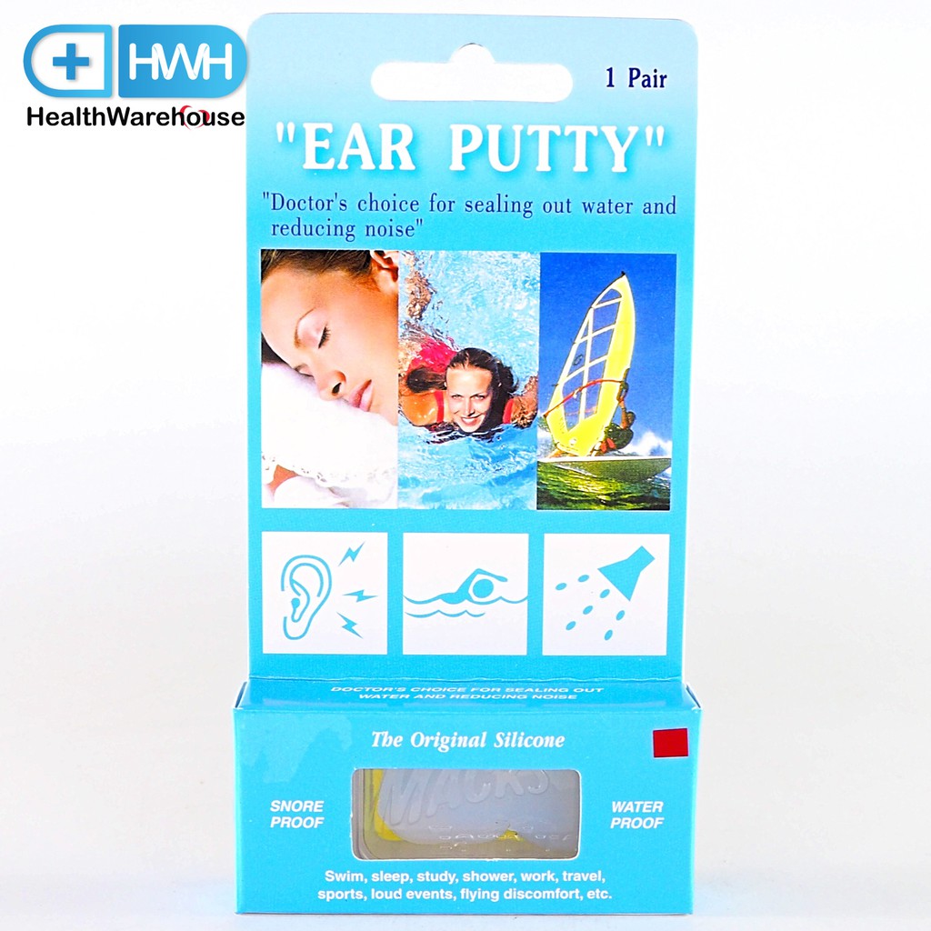 Ear Putty silicone ที่อุดหู กันน้ำ และ กันเสียง 1 คู่ | Shopee Thailand