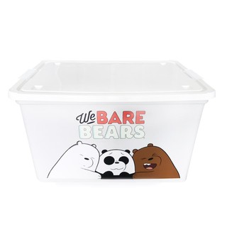 กล่องเก็บของ We Bare Bears M100 72.5x50.2x40.5 ซม. กล่องเก็บของ We Bare Bears ผลิตจากพลาสติกเกรด A แข็งแรง ทนทานต่อการใช