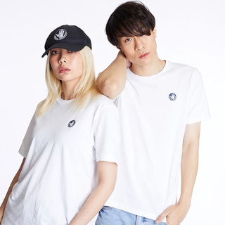 BODY GLOVE Unisex Basic T-Shirt เสื้อยืด สีขาว-00