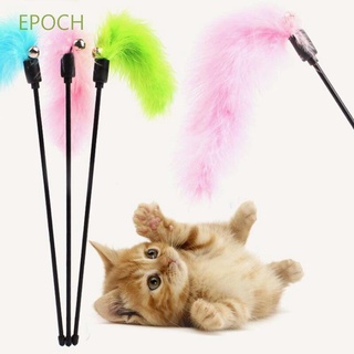 Epoch ไม้กายสิทธิ์ขนนกหลากสีของเล่นสําหรับสัตว์เลี้ยงแมว