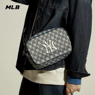 MLB (พร้อมส่ง) MLB Monogram Crossbody Bag กระเป๋าสะพายข้างปรับสายได้NY กระเป๋าผู้หญิง ของแท้💯%