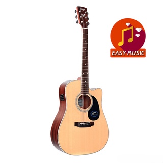 กีตาร์โปร่งไฟฟ้า Saga SF700CE Acoustic-Electric Guitar