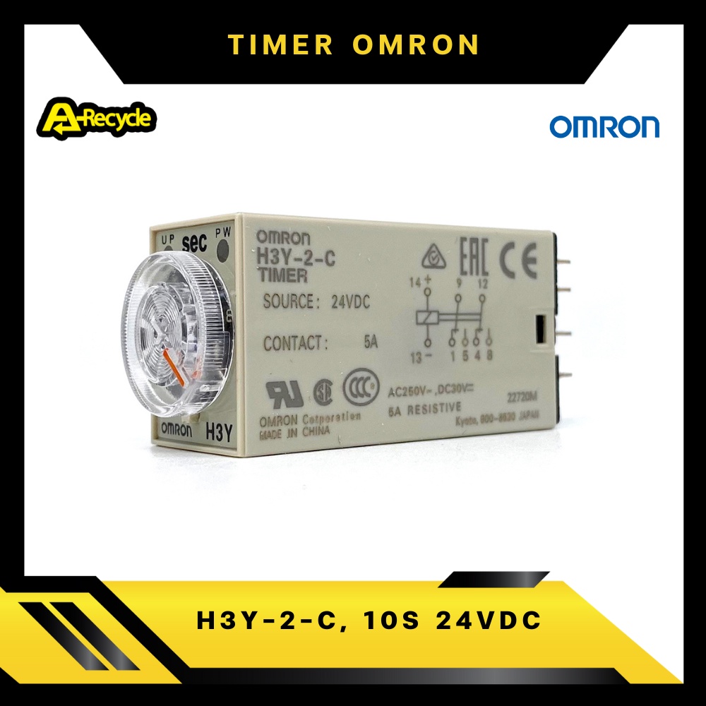 omron-h3y-2-c-10s-24vdc-timer-relay-omron-2-contact-8-ขา