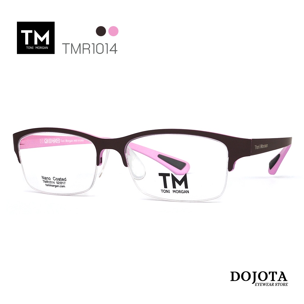 กรอบแว่นครึ่งกรอบ-toni-morgan-รุ่น-tmr1014วัสดุ-tr90-ยืดหยุ่นได้-made-in-korea