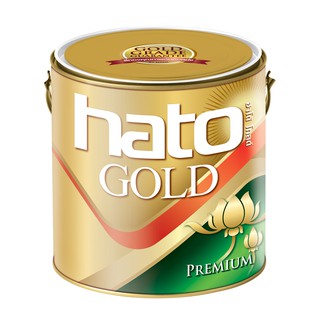 สีทอง HATO AG444 ฮาโต้ (สูตรนํ้ามัน) ทองอเมริกา ขนาด 3.785 ลิตร  แกลลอนละ 1350.- AG-444