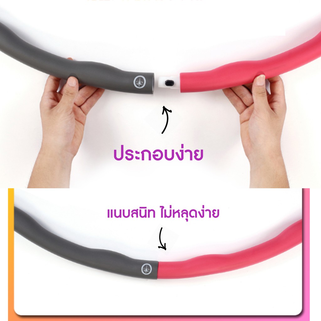 ถูกที่สุด-ส่งจากไทย-best-value-ฮูล่าฮูปโฟม-สัมผัสลูกคลื่น-นุ่ม-ปรับระดับได้ตามสรีระ-กระชับเอว-และหน้าท้องได้ดี