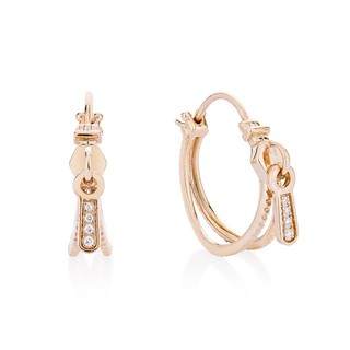 Haus of Jewelry - Zip Hoop Earrings