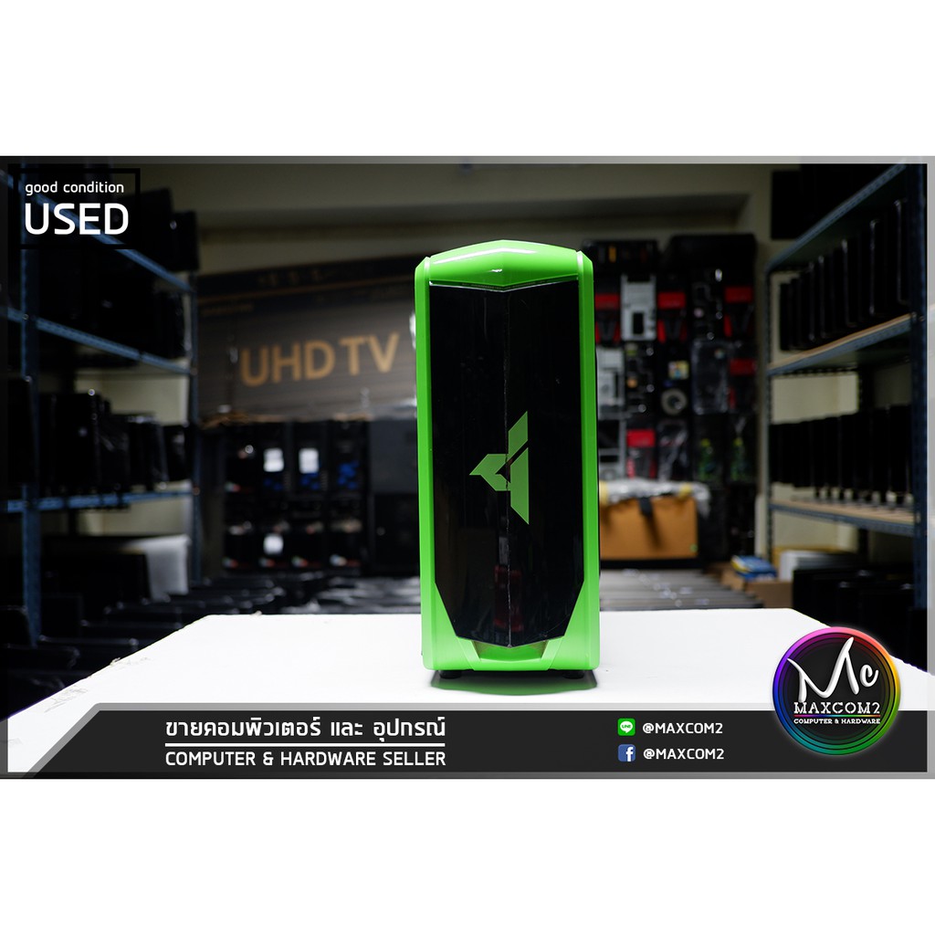 GVIEW Computer case G3-10 (Black-Green) | Shopee Thailand