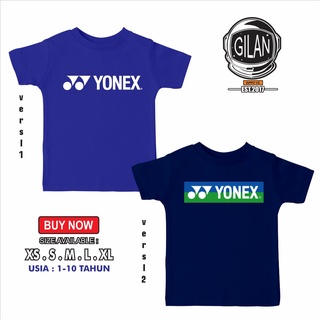 เสื้อยืด พิมพ์ลายโลโก้แบดมินตัน Yonex SAKAZUKI สําหรับเด็ก