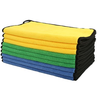 โปรโมชั่น : ผ้าไมโครไฟเบอร์ หนามาก ผ้าเช็ดรถ ผ้าไมโครไฟเบอร์ Microfiber Cleaning Cloth ผ้าเช็ดทำความสะอาด ผ้าเอนกประสงค์ 3D