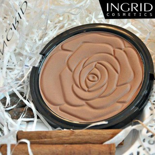 Ingrid Cosmetics Bronzing Powder HD Beauty บรอนเซอร์เนื้อฝุ่นคุณภาพระดับ HD สีน้ำตาลแมตต์ เกลี่ยง่าย