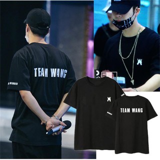 เสื้อยืดโอเวอร์ไซส์Lallana👕GOT7 Jackson Wang เสื้อยืดแขนสั้น Team Wang เสือ Unisex T-shirt ใส่ได้ชายและหญิง เสื้อยืด มี