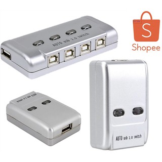 ภาพหน้าปกสินค้าตัวสลับเครื่องพิมพ์ Printer Switch USB 2.0 Hub Auto Sharing Switch 2 Ports for Computer PC Printer Mini ที่เกี่ยวข้อง