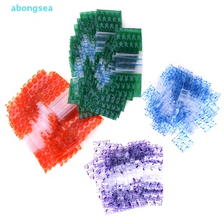 Abongsea ถุงซิปล็อค ขนาดเล็ก 1.6*2 1.8*2.5 2.5*3 3*4 ซม. 100 ชิ้น ต่อถุง