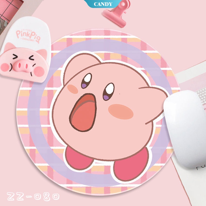sanrio-kawaii-แผ่นรองเมาส์-หนัง-pu-ลายการ์ตูน-star-kirby-ขนาด-22-ซม-สําหรับเล่นเกมคอมพิวเตอร์-สํานักงาน-can
