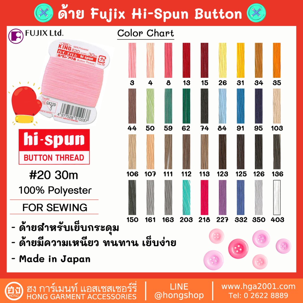 Fujix Jeans Stitch Sewing Thread - No. 20 main image 0