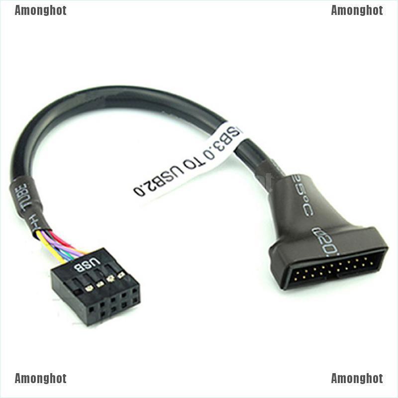 อะแดปเตอร์เมนบอร์ด-among-hot-19-20-pin-usb-3-0-female-to-9-pin-usb-2-0