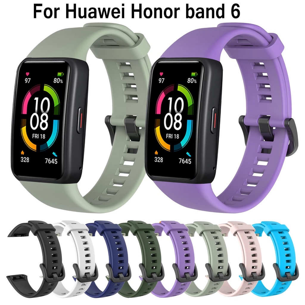 ภาพหน้าปกสินค้าสายนาฬิกาข้อมือซิลิโคน Huawei Band 6 สําหรับ Huawei Honor 6