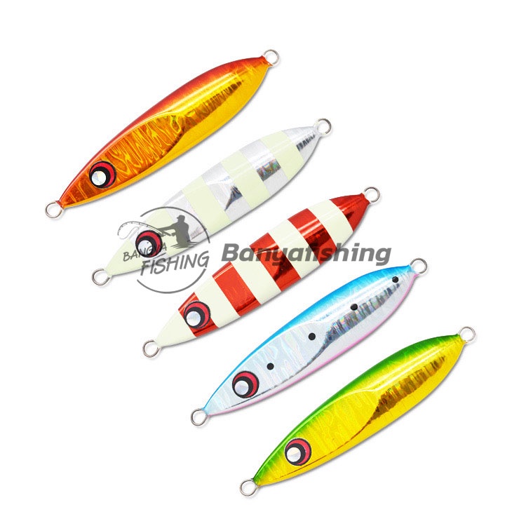 เหยื่อจิ๊กกิ้ง-เหยื่อจิ๊ก-เรืองแสง-jigging-80-100-130g-แคส-ตกปลาเก๋า-ปลาอินทรี-เหยื่อตกปลา-อุปกรณ์ตกปลา-งานทะเล