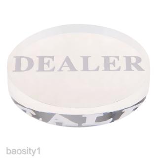 Acrylic Round Professional Poker Dealer Buttons for Casino Card Games 56mm