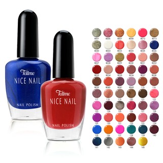 🔥โปรค่าส่ง25บาท🔥Tellme nice nail 14ml 9825 #119-#144 เท็ลมี ไนซ์ ยาทาเล็บ