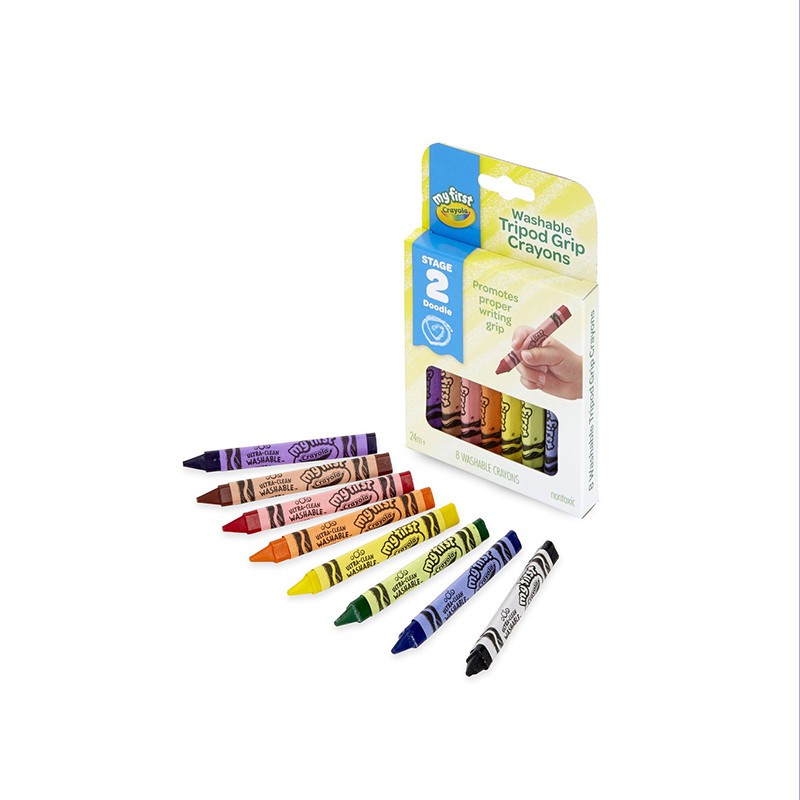 crayola-my-first-crayola-triangular-crayons-สีเทียนล้างออกได้-แท่งสามเหลี่ยม-8-สี-อายุ-4-ปี-ขึ้นไป