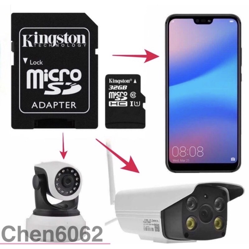 ภาพสินค้าเมมโมรี่การ์ด Kingston SD Card Micro SDHC เมมกล้องติดรถยนต์ เมมกล้องวงจรปิด เมมโทรศัพท์/เมมกล้องหน้ารถ เมมไมโคร จากร้าน itsmayshop บน Shopee ภาพที่ 1
