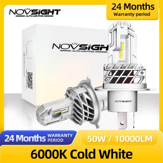 NOVSIGHT H4 Motorcycle light 6000K 50W 10000LM H4 Motorbike Fog Lights For Replace Bulb Headlight Auto Accessories LED L