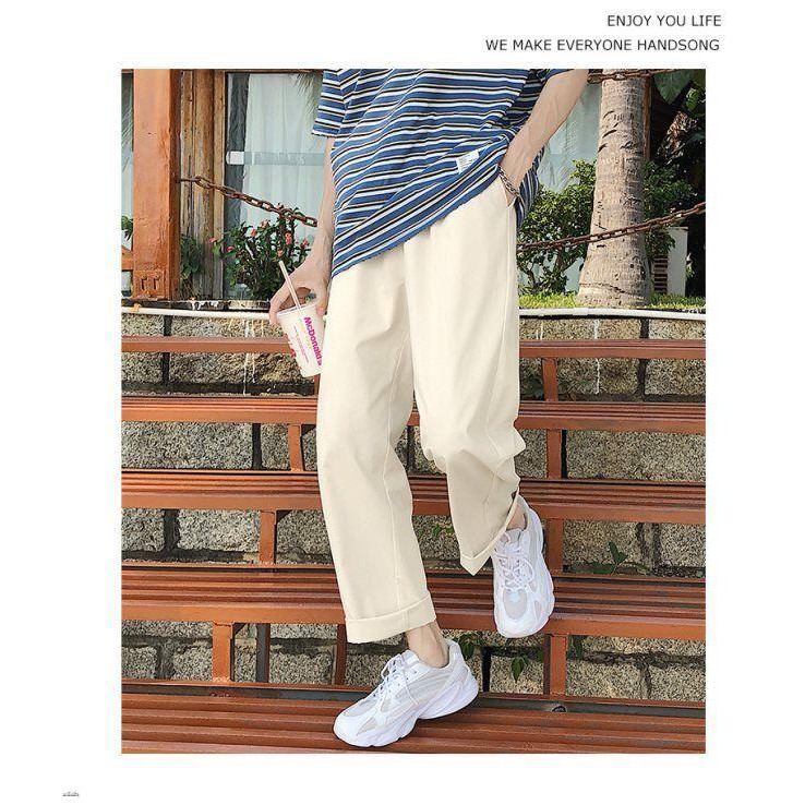 ภาพสินค้ากางเกงลำลองแฟชั่นผู้ชายสไตล์เกาหลีกางเกงผ้านุ่มสวมใส่สบาย 5 สี จากร้าน joeo3ftpvfa6rdkn75i166dh5j5d บน Shopee ภาพที่ 4