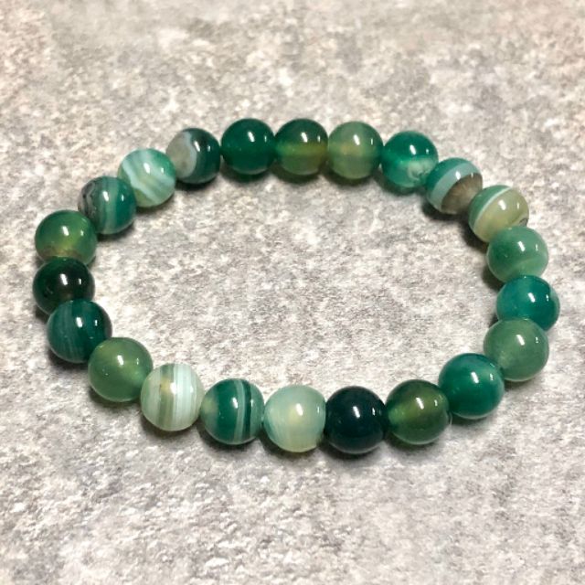 กำไลหินอาเกตเขียว-8มิล-green-agate-หินแท้-100-กำไลหินนำโชค