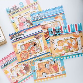 ภาพหน้าปกสินค้า1pc Tirado Penguin Shiba Inu Seal Gourmet Bread Handbook Sticker DIY Photo Album Stationery Gift Decoration Sticker Pack ที่เกี่ยวข้อง