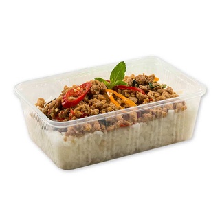 เอโร่ กล่องอาหาร พร้อมฝา PP ใส ขนาด 750ml ยกแพ็ค 25ชิ้น กล่องใส่อาหาร ARO PP PLASTIC FOOD CONTAINER