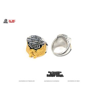 แหวน Mortor Harley อินทรีทอง ring สแตนเลสแท้ stainless 316l แหวนผู้ชาย แหวนแฟชั่น แหวนเท่ๆ แหวนสแตนเลส
