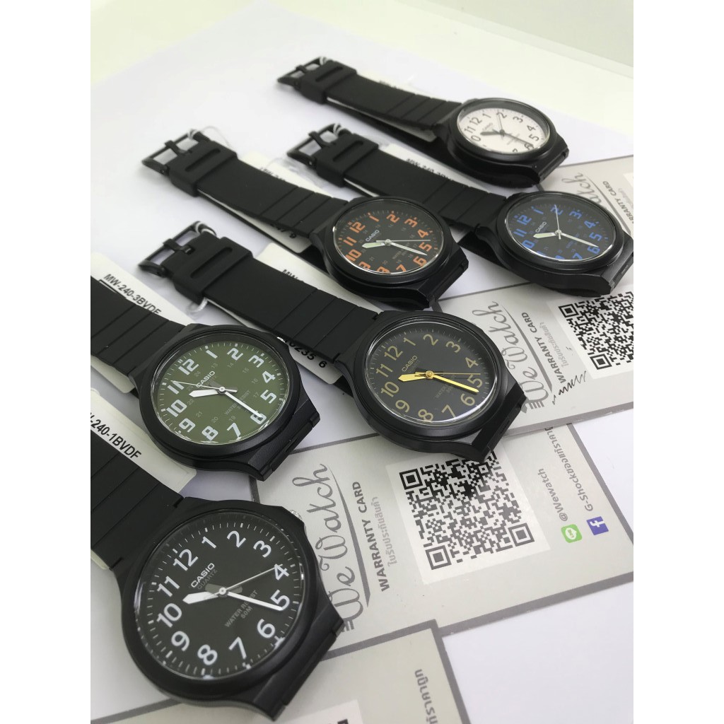ภาพสินค้าCASIO % รุ่น MW-240 นาฬิกาข้อมือผู้ชาย ขนาดใหญ่ กล่องและใบรับประกัน 1ปี MW240 จากร้าน wewatchs บน Shopee ภาพที่ 2