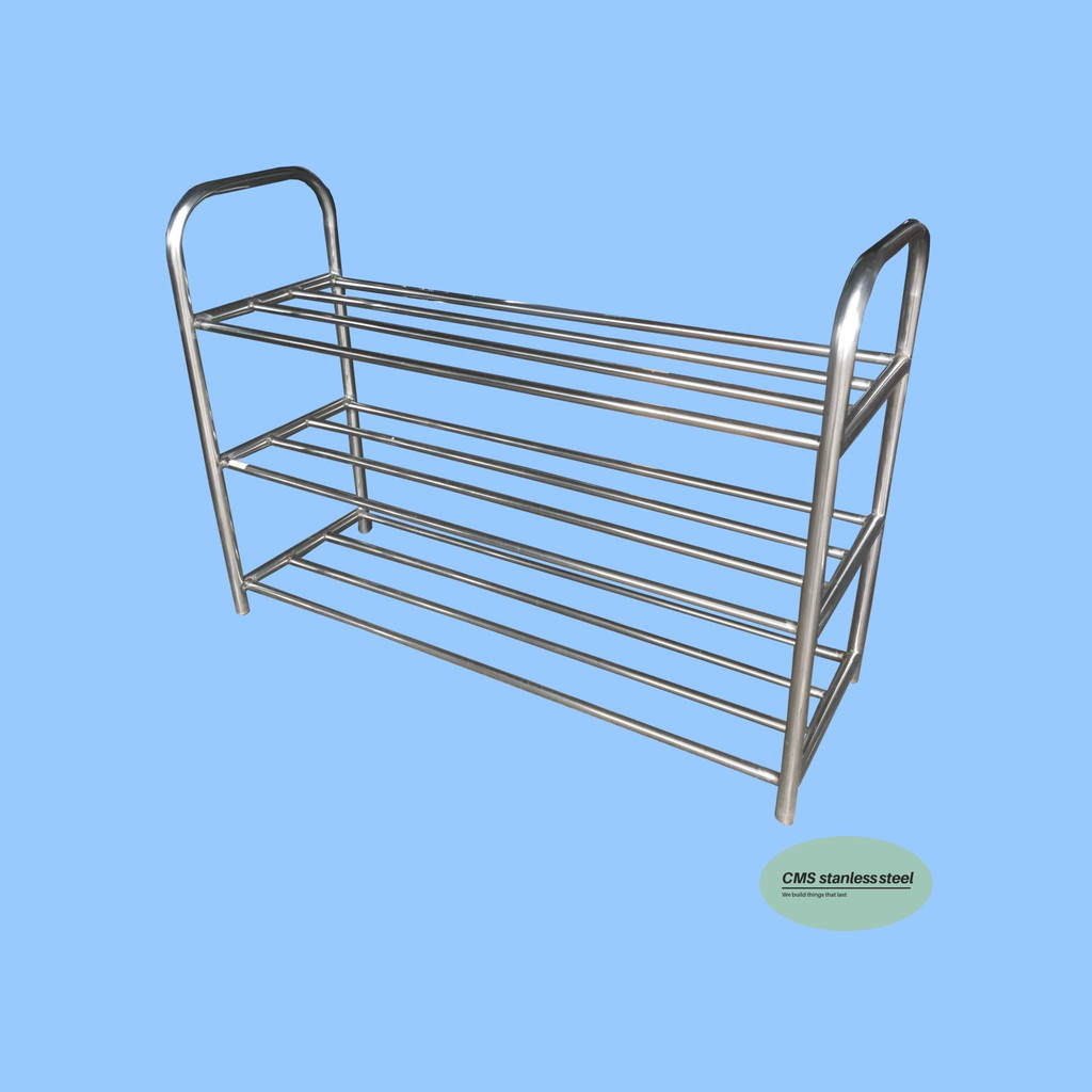 cms-ชั้นวางรองเท้าสแตนเลส-ชั้นวางของ-สแตนเลส-stainless-steel-shoe-rack-stainless-steel-shelf