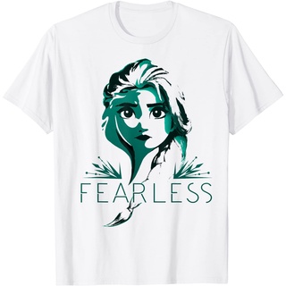 ราคาระเบิดDisney เสื้อยืดผู้ใหญ่ ลาย Frozen 2 Anna Fearless Tonal Portrait สําหรับผู้ชาย และผู้หญิงS-3XL