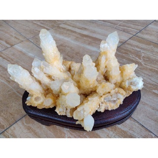 candle quartz cluster (quartz cluster) ผลึกควอตซ์​แท่งเทียน สวย สมบูรณ์​